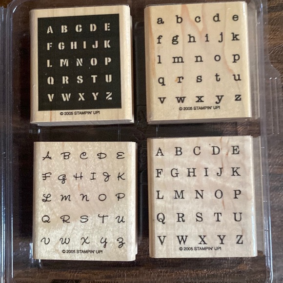 STAMPIN' UP! Bundle 3 sets to save 30%! "ABC Stamps" (4 stamps) - Picture 1 of 1